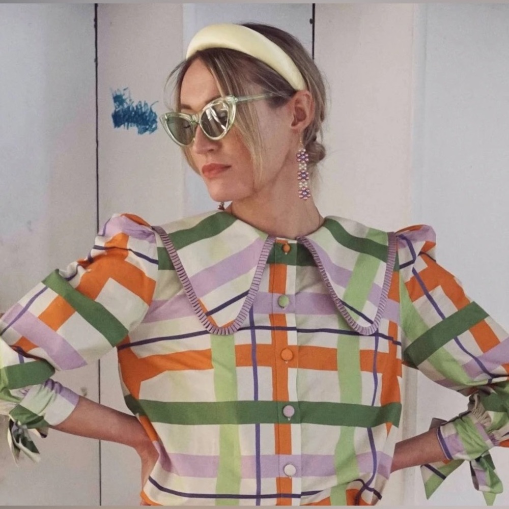 adorable 70s blouse 💓 olivia annabelle slow fashion